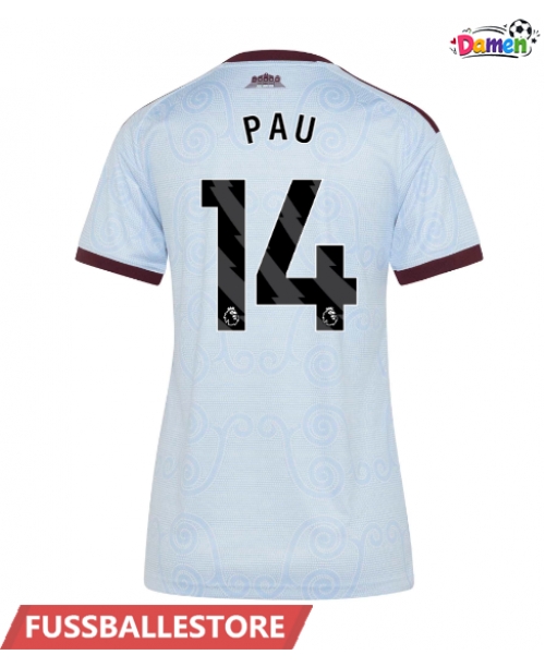 Günstige Aston Villa Pau Torres #14 3rd trikot Damen 2026-27 Kurzarm